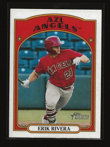 ERIK RIVERA 2021 Topps Heritage Minor League Base Card AZL Angels (#72) - Picture 1 of 2