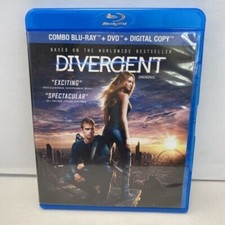 Divergent (Blu-ray/DVD, 2014) Like New