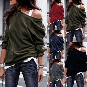 baggy off the shoulder tops