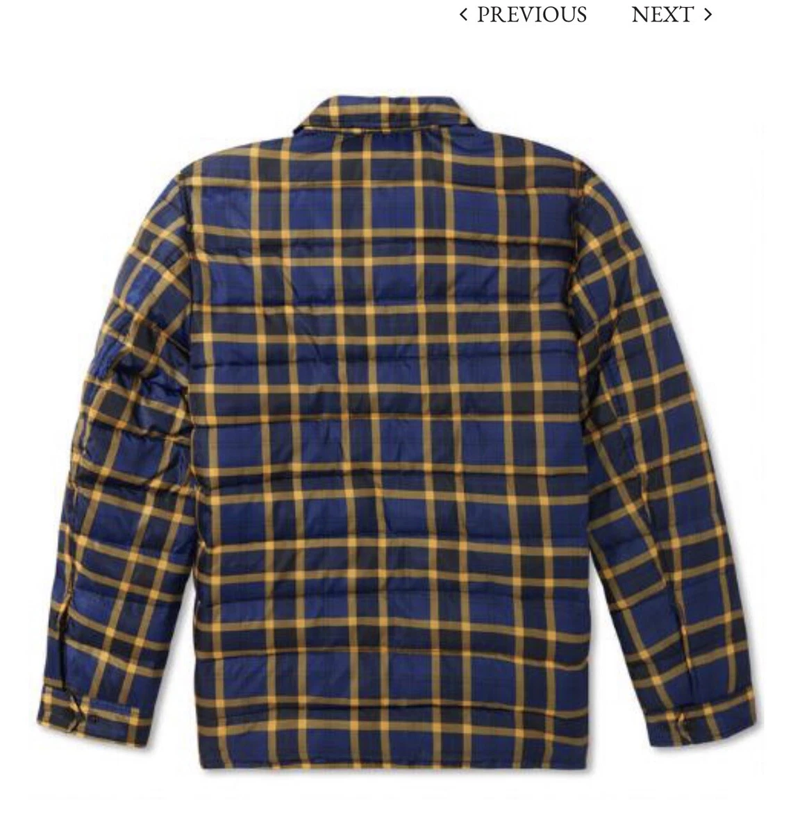 Men s Mission Plaid Puffer Jacket M size eBay