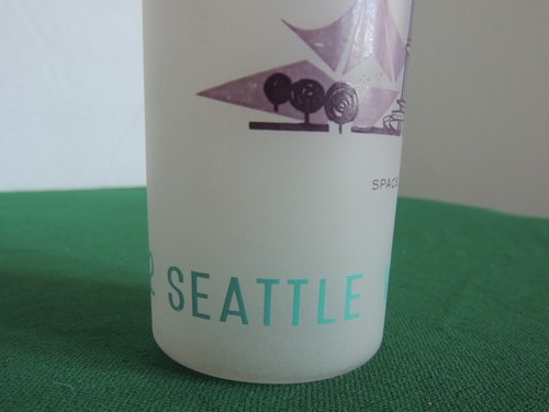 Set 4 Seattle 1962 Worlds Fair Glass Ice Tea 6 1/2" Space Neddle Tumblers - Imagen 5 de 7