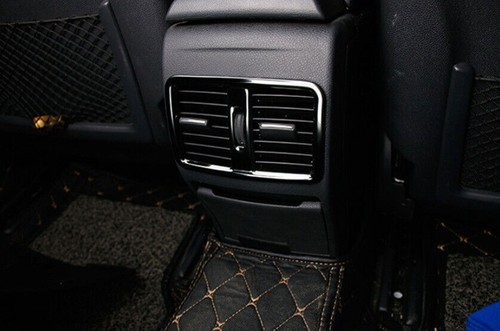 Fit For Benz GLA CLA 2013-2019 Black Steel Rear Air Outlet Vent Frame Decor 1PCS - Picture 6 of 8