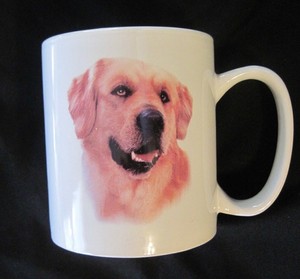 Golden-Retriever-Ceramic-Coffee-Mug-Taskets-Tweed-Hunting-EUC