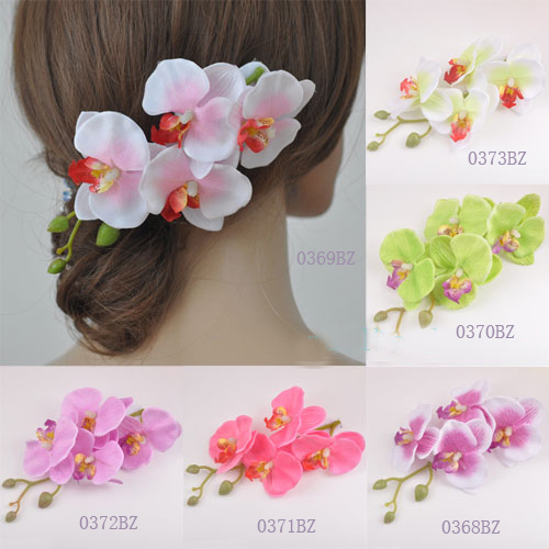 1pcs Wedding Bridal Large Orchid Flower Hair Pins Sweet Party Hair Accessories