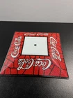 Vintage Coca-Cola Tiffany Style "Stained Glass" Square Ceiling Light Cover Shade