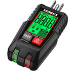 GFCI Outlet Tester with LCD Display 3-Prong Voltage Wiring Checker 120V Socket