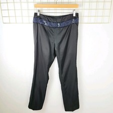 Gigli Womens Pants 46 Small Made In Italy Beaded Waist Slim Vtg Evening-Read