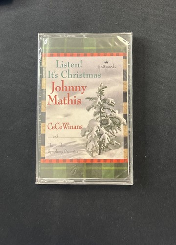 New Hallmark Johnny Mathis CeCe Winans Listen It's Christmas Cassette 1999 New - Picture 1 of 4