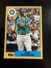 2022 Topps Series 1 Cal Raleigh 35th Anniversary 1987 Style Rookie. Card#T87-72.