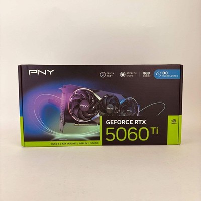 New PNY GeForce RTX 5060 Ti 8GB GDDR7 Graphics Card VCG5060T8TFXXPBW1-O