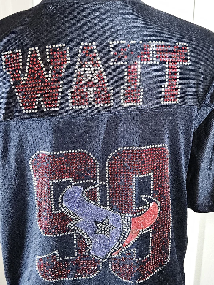Texans JJ WATT 99 Womens Bling Jersey Large - Image 4 of 4