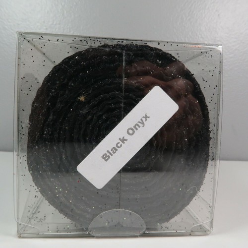 Gold Rush Pillar Candle Natural Beeswax Black Onyx 4" Made In USA - Picture 7 of 9