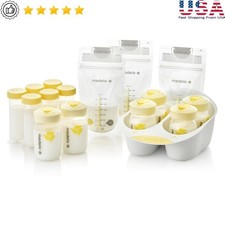 Breast Milk Storage Solution Set 50 Pieces BPA Free Breastfeeding Containers New