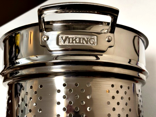 VIKING Stainless Steel Colander Pasta Insert Strainer for 8Qt Stock Pot - Picture 3 of 5