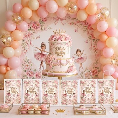  Personalisierte BALLETT Ballerina Geschenktüten - Partytüten - einzeln verkauft