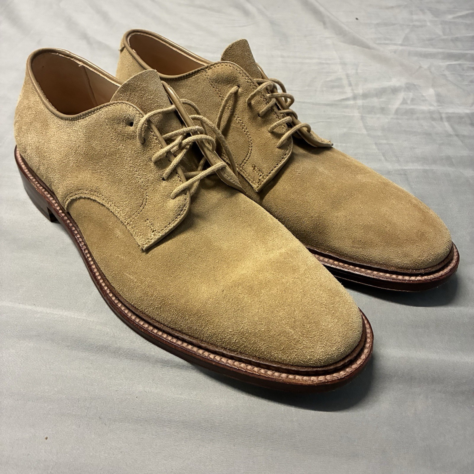 Alden 29332F Tan Suede Plain Toe Dover
