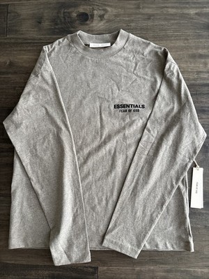 Fear Of God Essentials Classic Long Sleeve Homestead Heather Size XS