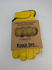 Tobacco Rough Up Gloves - Sunnysides armor motorcycle leather gloves NEW X-SMALL