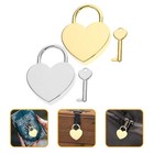 2 Sets Mini Heart Padlocks With Keys For Love Locks Wedding Anniversary Gifts