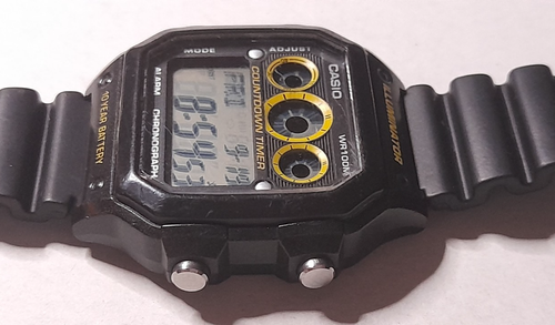 Casio AE1300WH Digital Chronograph Herren Armbanduhr 10ATM Schwarz (D9) - Bild 5 von 8