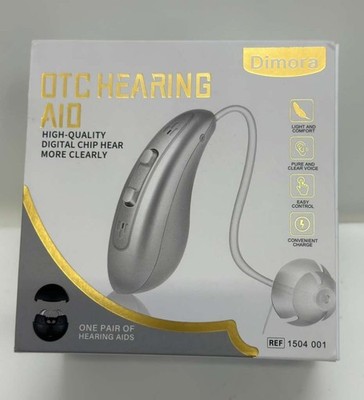Dimora OTC Rechargeable BTE Hearing Aids for Seniors & Adults, 16-Channel Digita