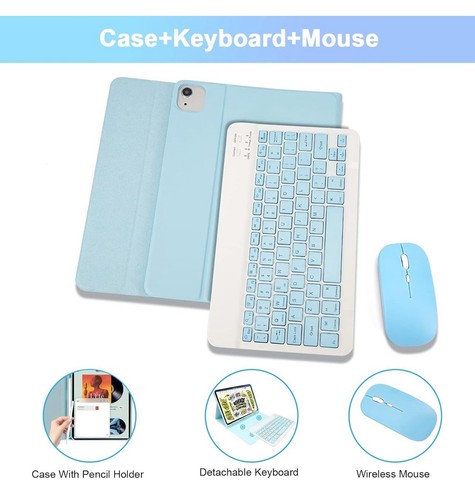 Detachable Keyboard Mouse Case For iPad Air 6th (M2)11" 2024 5/4th Gen 10.9 In - Afbeelding 4 van 24