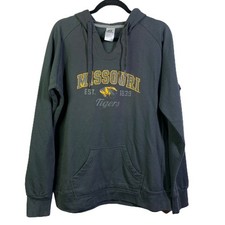 RUSSELL ATHLETIC Hoodie Xl Grey Missouri Tigers Graphic Pullover Sweatshirt
