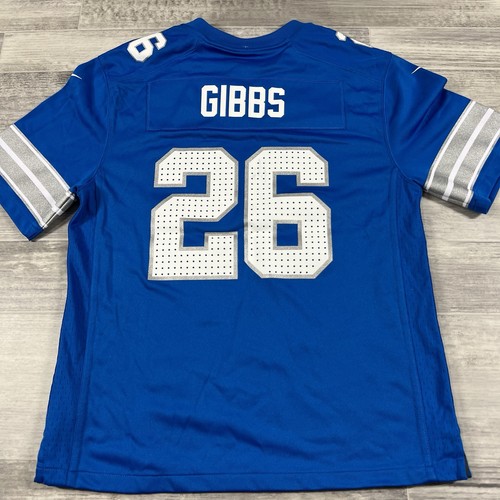 Nike Detroit Lions Jahmyr Gibbs #26 NFL Kinder Spiel Trikot Large 14/16 blau NEU - Bild 1 von 9