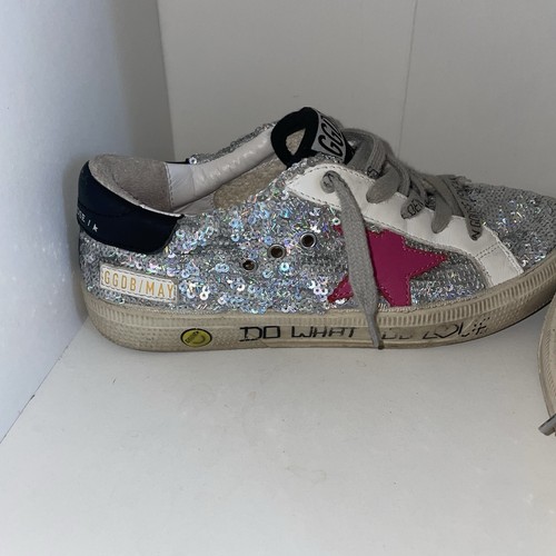 Golden Goose Mädchen May Pailletten Turnschuhe Gr. 33 1,5 US - Bild 6 von 7