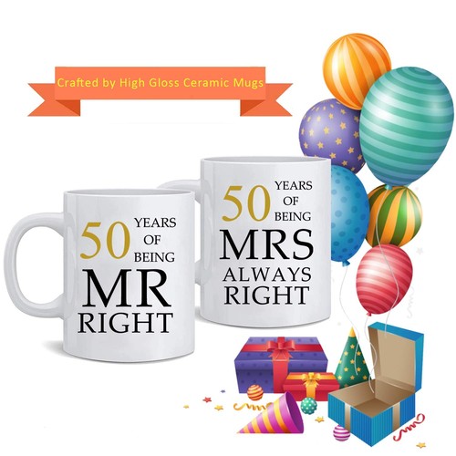 Kwieema 50th Wedding Anniversary for Couples, Golden 50th Anniversary for Par... - Picture 7 of 8