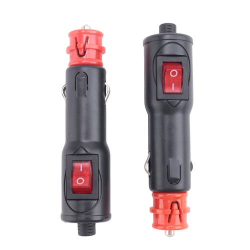 3X(2 STÜCKE Adapter Anschluss 12V Auto Stecker mit Sicherung und Schalter 3397 - Zdjęcie 6 z 7