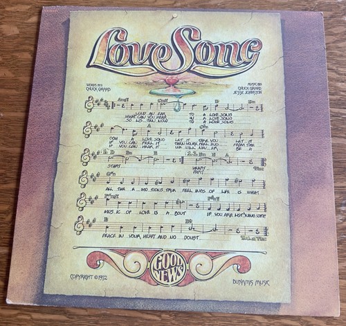 LOVE SONG  ~ ~ GOOD NEWS RECORDS   VINYL LP # GNR-08100