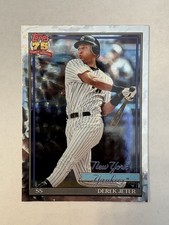 2026 Topps Series 1 Derek Jeter #T91-30 Crackle Foil Parallel New York Yankees