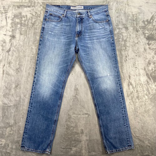 Express Men's Rocco Slim Fit Straight Jeans 34x32 Blue - Picture 1 of 10