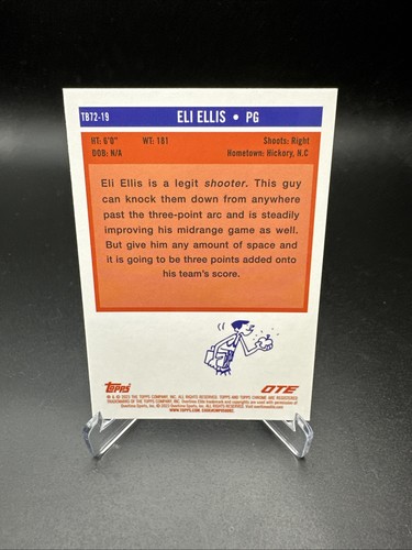 2022-23 Topps Chrome OTE Overtime Elite Eli Ellis TB72-19 Reapers - Picture 2 of 5