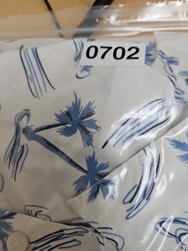 Jachs New York Aloha Shirt Mens Large Palm Tree Short Sleeve Hawaiian Vacation - 第 8/8 張圖片