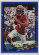 2023 Panini Clearly Donruss Rated Rookie Blue 74/99 Tank Dell #85 19n6