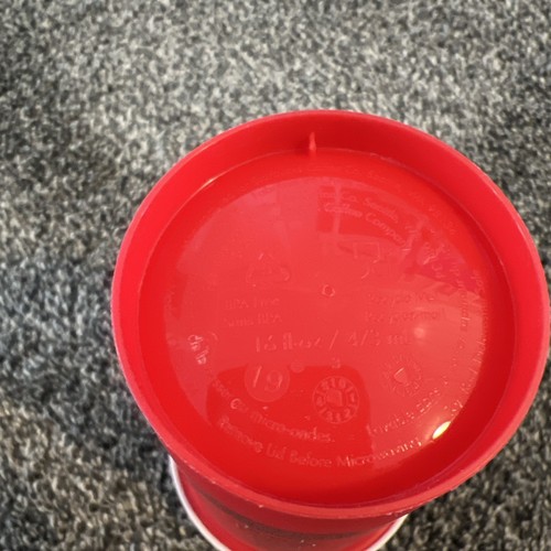Vintage 2013 Starbucks Merry Coffee Christmas Red Reusable Plastic Cup 16 oz - Picture 5 of 12