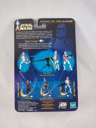Figura de acción Star Wars - Attack of the Clone Trooper, 3,75" - Hasbro 2002 - NUEVO - Imagen 2 de 6