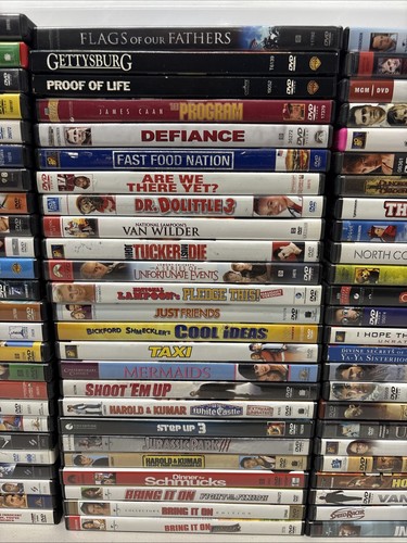 100 DVD Movies - Wholesale Lot w/cases VG Condition Action Comedy Thriller +more - Picture 3 of 5
