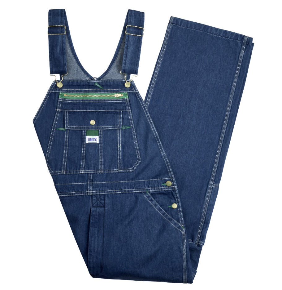 Liberty Men’s Stonewashed Denim Bib Overalls – Durable Workwear Carpenter Style