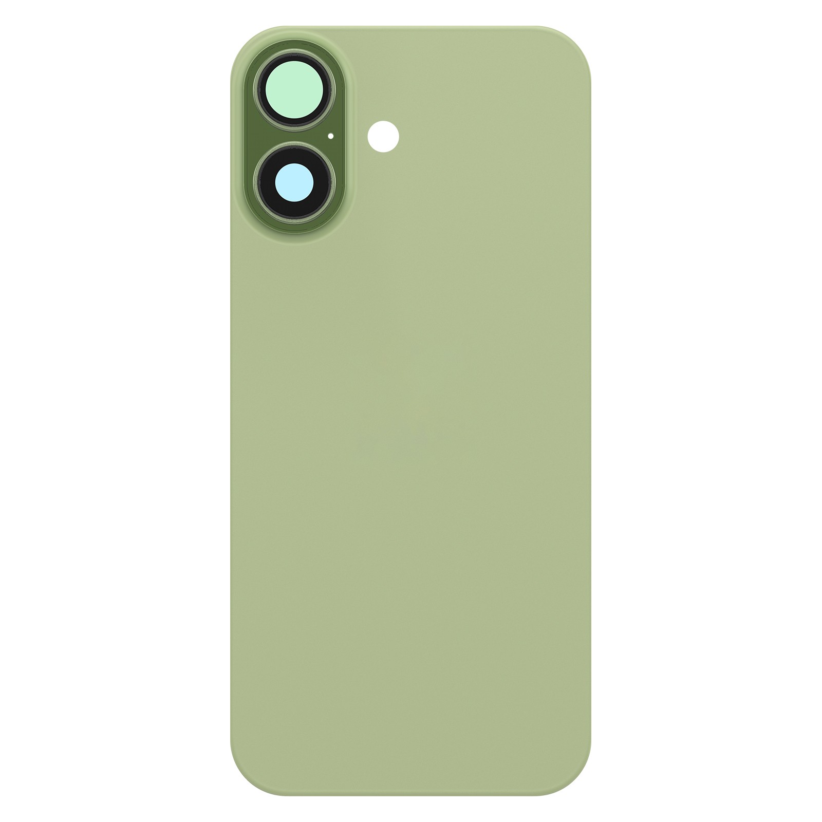 Module châssis iPhone 17 et cache batterie Clappio Vert Sauge de remplacement
