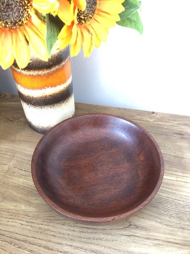 Vintage Wooden Bowl 8 Inches - Picture 5 of 5
