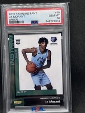 2019 Panini Instant Ja Morant Green /10 NBA Tip Off Psa 10
