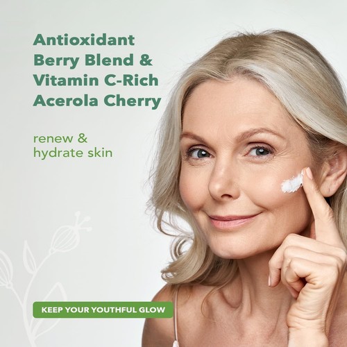 Crema facial nutritiva de arándanos y bayas árticas - iluminadora e hidratante, 2 OZ - Imagen 6 de 8