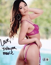 Hot Sexy Xxlayna Marie Signed 8x10 Photo Adult Star Authentic Autograph Beckett