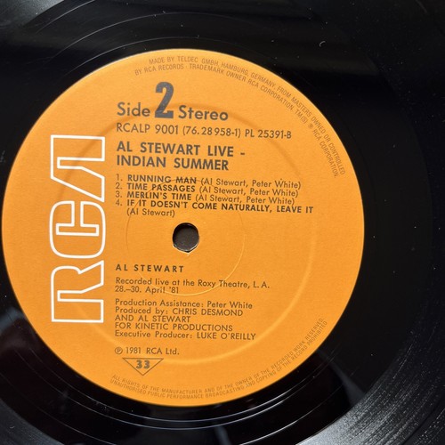 Al Stewart Live : Indian Summer Double Vinyl Album (1981 RCALP 9001) : EX/VG+ - Picture 8 of 13