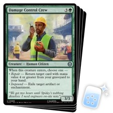 DAMAGE CONTROL CREW X4 Marvel's Spider-man SPM Magic MTG MINT CARD