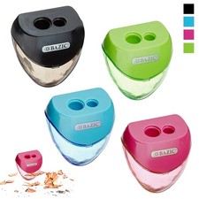 12 Pcs Pencil Sharpeners Double Hole School Supplies Cutter Art Kids Office Home