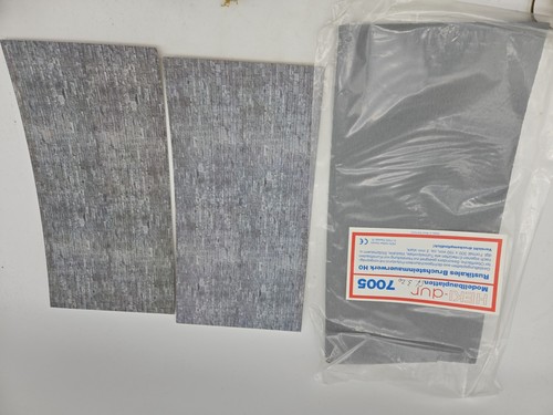 Mauerwerk Mauerplatten 2x Vollmer 6048 / 1x Heki 7005 Spur H0 - Bild 1 von 3